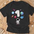 1 Astronaut Geburtstagsfeier 1 Jahr Altes Astronomie-Kostüm T-Shirt Geschenke für alte Männer