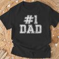 1 Dad Best Dad Fathers Day Number One Dad T-Shirt Gifts for Old Men