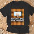 100 Days Of School Basketball 100Th Day Balls For Boys T-Shirt Gifts for Old Men