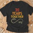 20 Años Juntos Sr & Señora Pareja Coincidencia 20 Aniversario Camiseta unisex Regalos para ancianos
