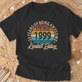 25 Years Of Being Awesome Vintage 1999 Bday 25Th Birthday T-Shirt Gifts for Old Men