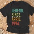 30 Years Old Legend Since April 1994 30Th Birthday T-Shirt Gifts for Old Men