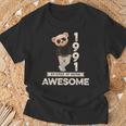 33 Geburtstag Herren Damen 1991 Original Awesome Teddybär T-Shirt Geschenke für alte Männer