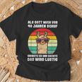 40Th Birthday 40 Jahre Als Gott Mich Vor 40 Jahre Schuf Black T-Shirt Geschenke für alte Männer