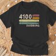 4100 Duisburg Retro Postcodes Old Postcode Vintage T-Shirt Geschenke für alte Männer