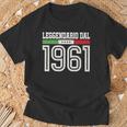 60 Anni Compleanno Nonno Papà Nato1961 Regalo Italiener T-Shirt Geschenke für alte Männer