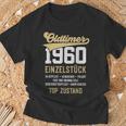 63 Jahre Oldtimer 1960 Vintage 63Rd Birthday Black T-Shirt Geschenke für alte Männer