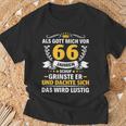 66 Jahre Als Gott Mich Vor 66 Jahen Krab 66Th Birthday S T-Shirt Geschenke für alte Männer