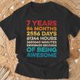 7Th Birthday 7 Years Of Being Awesome Vintage 7 Years Old T-Shirt Gifts for Old Men