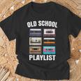 80Er 90Er Mixtape Playlist Kassette Oldschool T-Shirt Geschenke für alte Männer