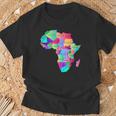 Africa Map With Boundaries And Countries Names T-Shirt Gifts for Old Men