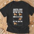 Akita Inu Dog Tricks T-Shirt Geschenke für alte Männer