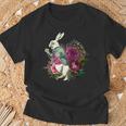 Alice Wonderland Rabbit Pocket Watch T-Shirt Geschenke für alte Männer