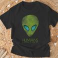 Alien Ufo Fun T-Shirt Geschenke für alte Männer