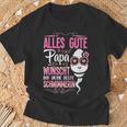 Alles Gute Papa Wünscht Dir Deine Beste Schwimmerinatertag T-Shirt Geschenke für alte Männer