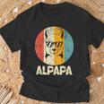 Alpa Alpaca Papa T-Shirt Geschenke für alte Männer