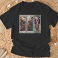 Alphonse Mucha Back La Estrella De La Noche Camiseta unisex Regalos para ancianos