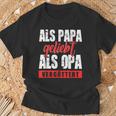 Als Papa Geliebt Als Opaergöttert German L S T-Shirt Geschenke für alte Männer