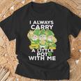 I Always Carry A Little Pot With Me St Patricks Day T-Shirt Gifts for Old Men