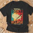 America 2024 Total Solar Eclipse Solar Eclipse Retro Vintage T-Shirt Gifts for Old Men