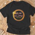 America April 8 Total Solar Eclipse 2024 Usa Map Totality T-Shirt Gifts for Old Men