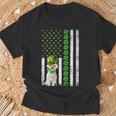 American Flag Maltese Dog St Patricks Day T-Shirt Gifts for Old Men