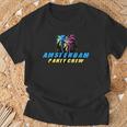 Amsterdam Party Crew Motto Zitat T-Shirt Geschenke für alte Männer