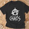 Anarchy Sign Chaos Punk Rock Anarchy T-Shirt Geschenke für alte Männer