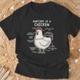 Anatomy Of A Chicken Country Farm Women Girl T-Shirt Gifts for Old Men