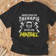 Andergehen Zur Therapie Ich Geh Zum Paintball T-Shirt Geschenke für alte Männer