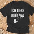 Angler Papa Ich Liebe Es Wenn Meine Frau Mich Angeln Lässt T-Shirt Geschenke für alte Männer