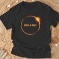 April Eclipse 2024 Total Solar Eclipse Astronomy Missouri T-Shirt Gifts for Old Men