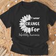 In April We Wear Orange Infertility Awareness Sunflower T-Shirt Gifts for Old Men