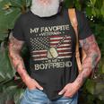 Army Veterans Day My Favorite Veteran Is My Boyfriend T-Shirt Gifts for Old Men