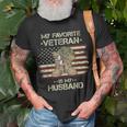 Army Veterans Day My Favorite Veteran Is My Husband T-Shirt Gifts for Old Men