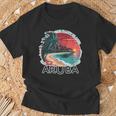 Aruba's One Happy Island Beautiful Sunset Beach T-Shirt Gifts for Old Men