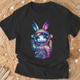 Astronaut Bunny Easter Day Rabbit Usa Outer Space T-Shirt Gifts for Old Men