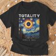 Astronomy Lovers Total Solar Eclipse 2024 Totality 040824 T-Shirt Gifts for Old Men