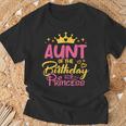 Aunt Of The Birthday Princess Girls Party Family Matching T-Shirt Gifts for Old Men