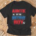 Auntie Of The Birthday Boy Costume Spider Web Birthday Party T-Shirt Gifts for Old Men