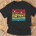 Autism Awareness Acceptance Support Inclusion Empowerment T-Shirt Gifts for Old Men