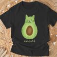 Avocato Cute Cat Avocado Vegan And Cat Owner Kitten T-Shirt Gifts for Old Men
