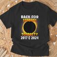 Back For Seconds Totality 2017 2024 Total Solar Eclipse T-Shirt Gifts for Old Men