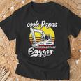 Bagger Papa Baggerfahrer T-Shirt Geschenke für alte Männer