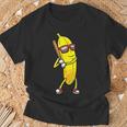 Banana Playing Baseball Fruit Lover Baseball Player T-Shirt Gifts for Old Men