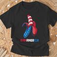 Banana Us Flag Patriotic America Party Fruit Costume T-Shirt Gifts for Old Men