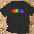 Bandera Del Orgullo Gay Humano Lgbt Bandera Del Arco Iris Camiseta unisex Regalos para ancianos