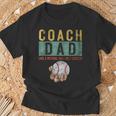 Baseball Coach Dad Like A Normal Dad Only Cooler Fathers Day T-Shirt Gifts for Old Men
