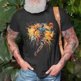 Basketball Player Paint Splash T-Shirt Gifts for Old Men