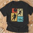 Basketball Players Colorful Ball Hoop Sports Lover T-Shirt Gifts for Old Men